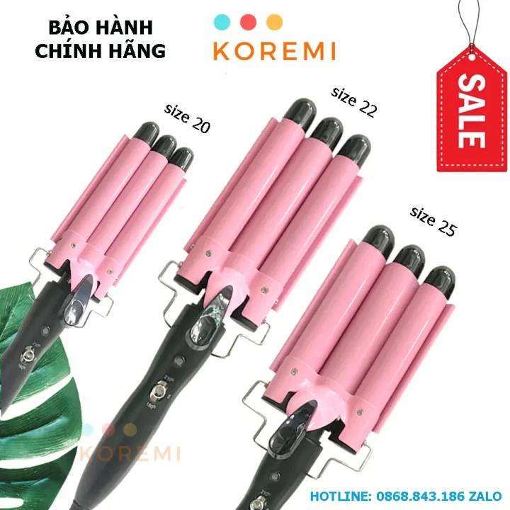 Máy bấm sóng nước 3 trục HE19, máy uốn tóc hippie, máy làm xoăn sóng nước, máy dập sóng chỉnh nhiệt - Ảnh 4