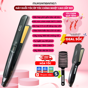 Máy duỗi tóc chỉnh nhiệt cao cấp chuẩn salon tóc máy duỗi tóc 801 (901)