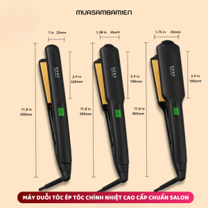 Máy duỗi tóc kẹp tóc bản lớn phủ gốm chỉnh nhiệt cao cấp 803 (903) - Ảnh 4