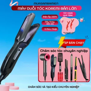 Máy duỗi tóc chỉnh nhiệt cao cấp hàn quốc Koremi 369 bản lớn