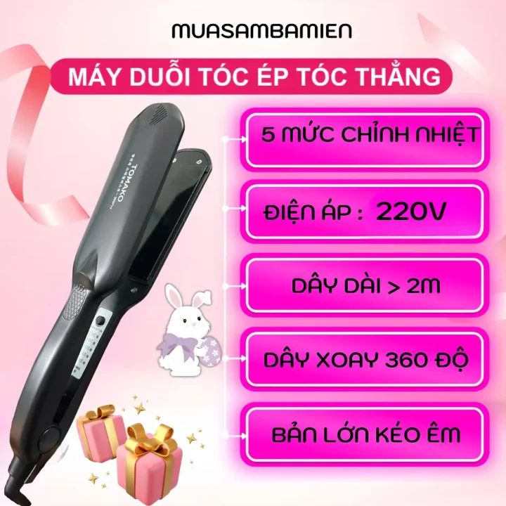 Máy duỗi tóc chỉnh nhiệt cao cấp hàn quốc 369pro bản lớn - Ảnh 5