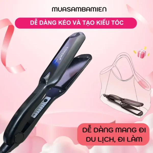 Máy duỗi tóc chỉnh nhiệt cao cấp hàn quốc Koremi 369 bản lớn - Hình ảnh 8