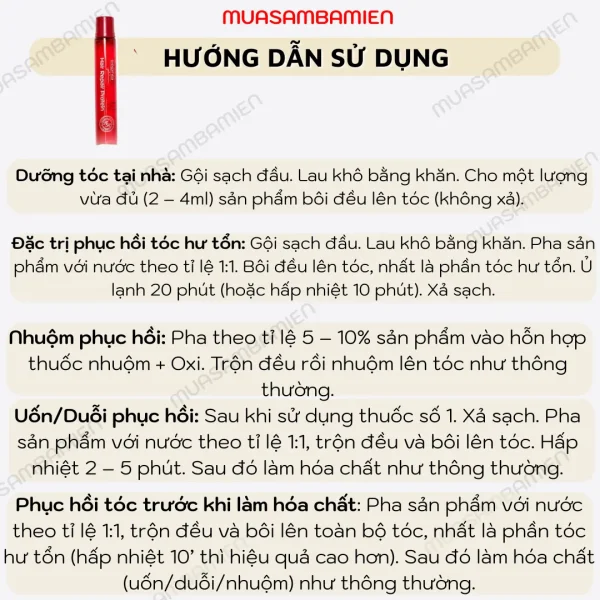 Dưỡng tóc phục hồi hư tổn tóc Sophia - Ảnh 8