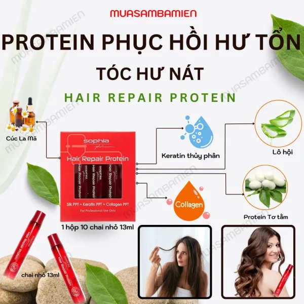 Dưỡng tóc phục hồi hư tổn tóc Sophia - Ảnh 7