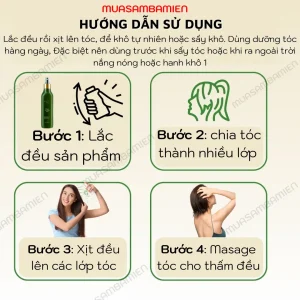 Xit duong toc COLLAGEN PHUC HOI TOC Collagen Hair Repair Water 1