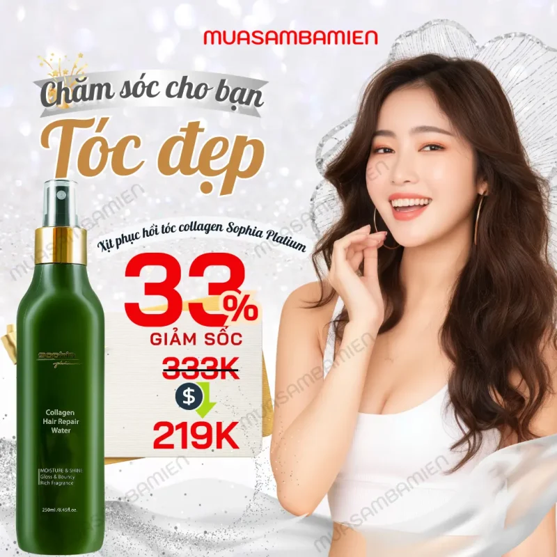 Xit duong toc COLLAGEN PHUC HOI TOC Collagen Hair Repair Water 2 1
