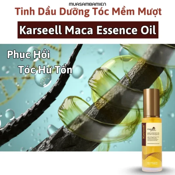 Tinh Dầu Karseell Collagen Maca Phục Hồi Tóc Hư Tổn 50ml - Ảnh 5