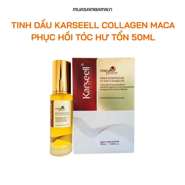 Tinh Dầu Karseell Collagen Maca Phục Hồi Tóc Hư Tổn 50ml