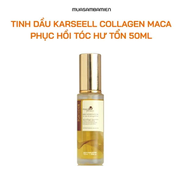 Tinh Dầu Karseell Collagen Maca Phục Hồi Tóc Hư Tổn 50ml - Ảnh 3