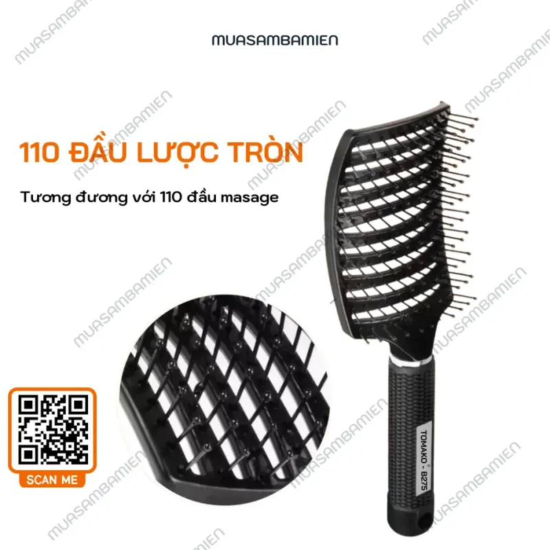 Luoc chai toc Luoc chai phong toc masage Tomako B275 cao cap 12