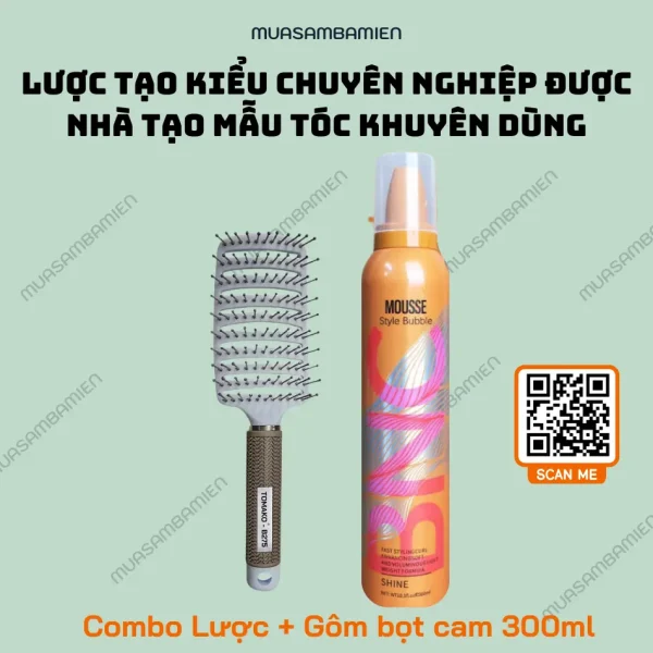 Gôm giữ nếp cho tóc xoăn, Gel bọt tạo kiểu tóc Karseell BNC lớn 300ml - Ảnh 4