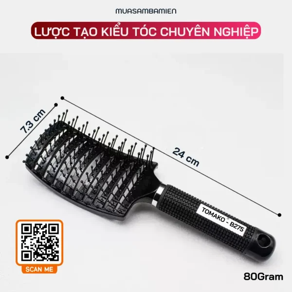 Lược chải tóc, Lược chải phồng tóc masage Tomako B275 cao cấp - Hình ảnh 9