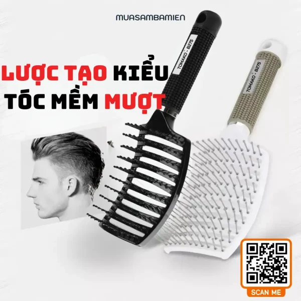 Lược chải tóc, Lược chải phồng tóc masage Tomako B275 cao cấp - Hình ảnh 11