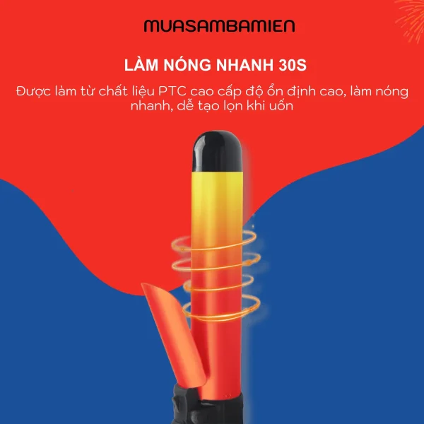 Máy Uốn Tóc Tự Động Cao Cấp Q8 Tạo Kiểu Nhanh, Giữ Nếp Lâu - Ảnh 4