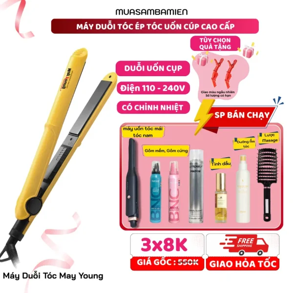 Máy Duỗi Tóc, Máy Ép Tóc, Máy Là Tóc Chỉnh Nhiệt Cao Cấp K516