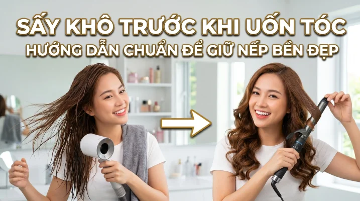cách giữ nếp tóc uốn