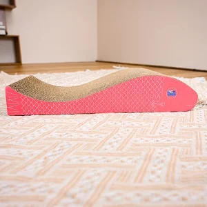 Bàn Cào Móng Mèo Hình Cá Heo Đáng Yêu - Bền Bỉ, Bảo Vệ Sofa
