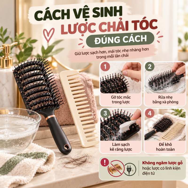 Cam nang ve sinh luoc dung cach